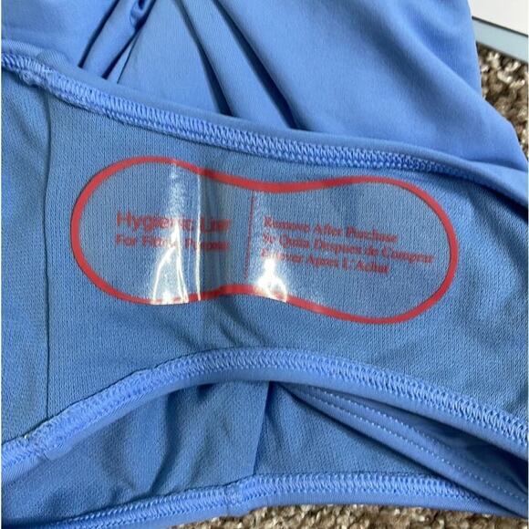 CALME CROSS‎ BACK ONE PIECE SWIMSUIT DELLA BLUE SIZE XL NWT - Picture 5 of 7